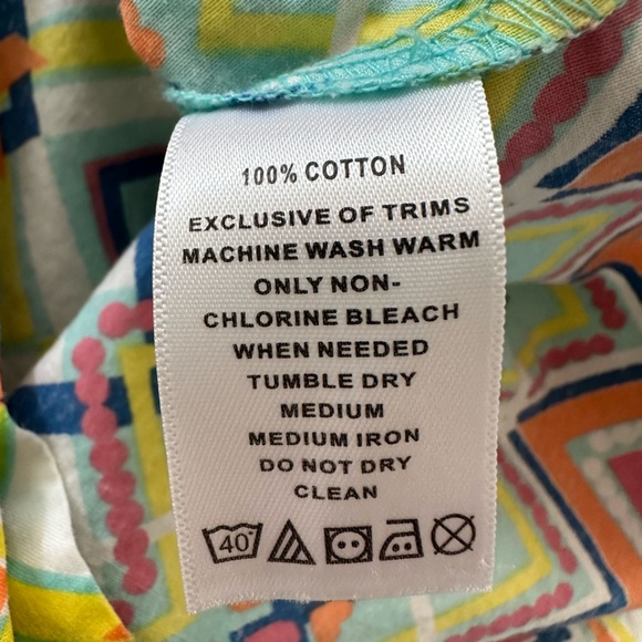 🩷 EUC Beebay Girls dress size 7 dress pink yellow white pattern - Picture 7 of 8